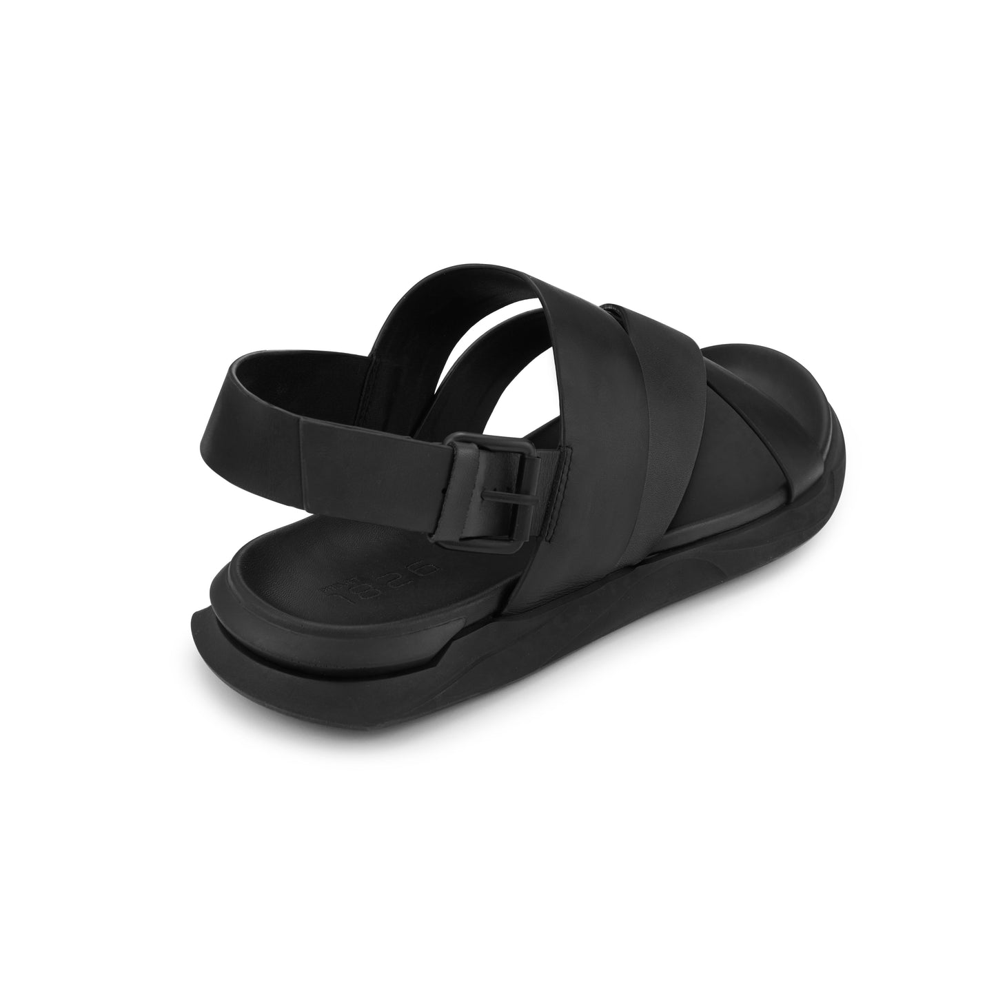 EATON SLINGBACK LEATHER SANDAL BLACK