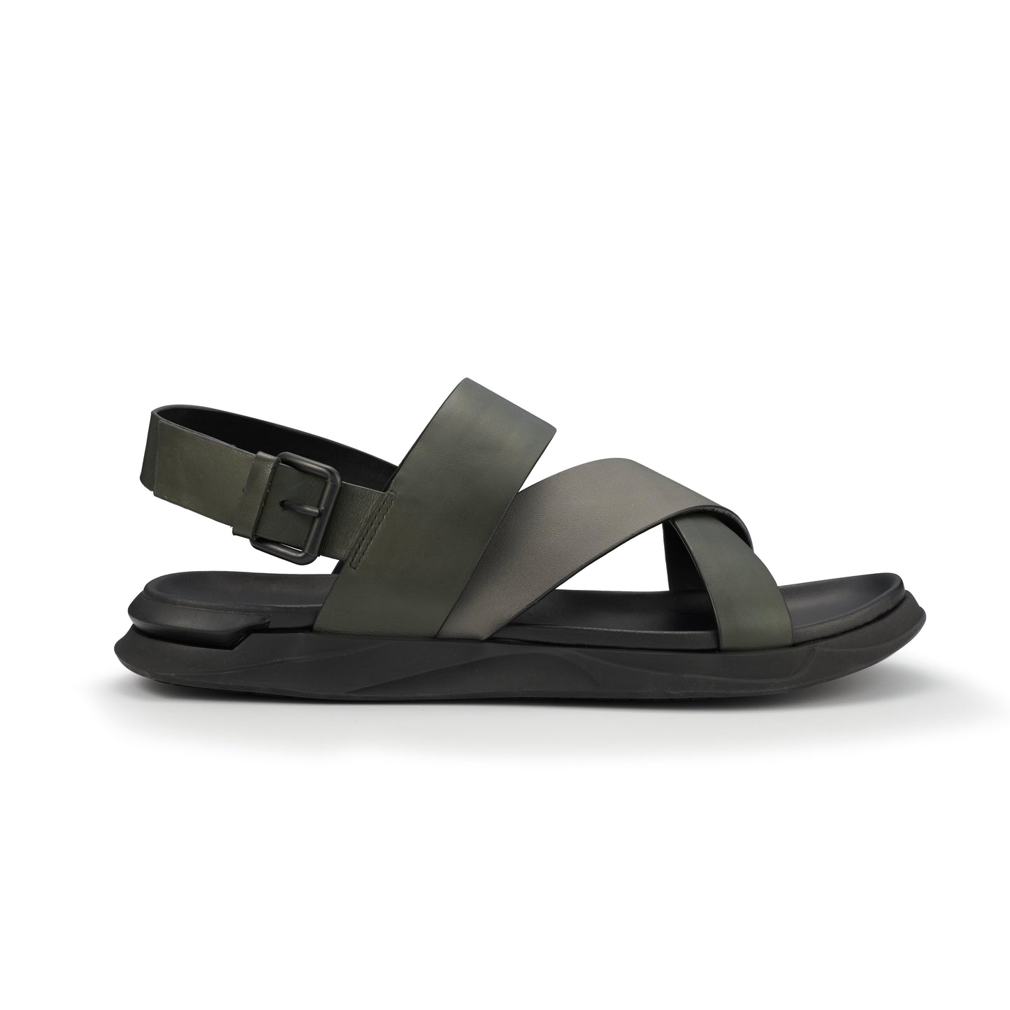 EATON SLINGBACK LEATHER SANDAL GREEN