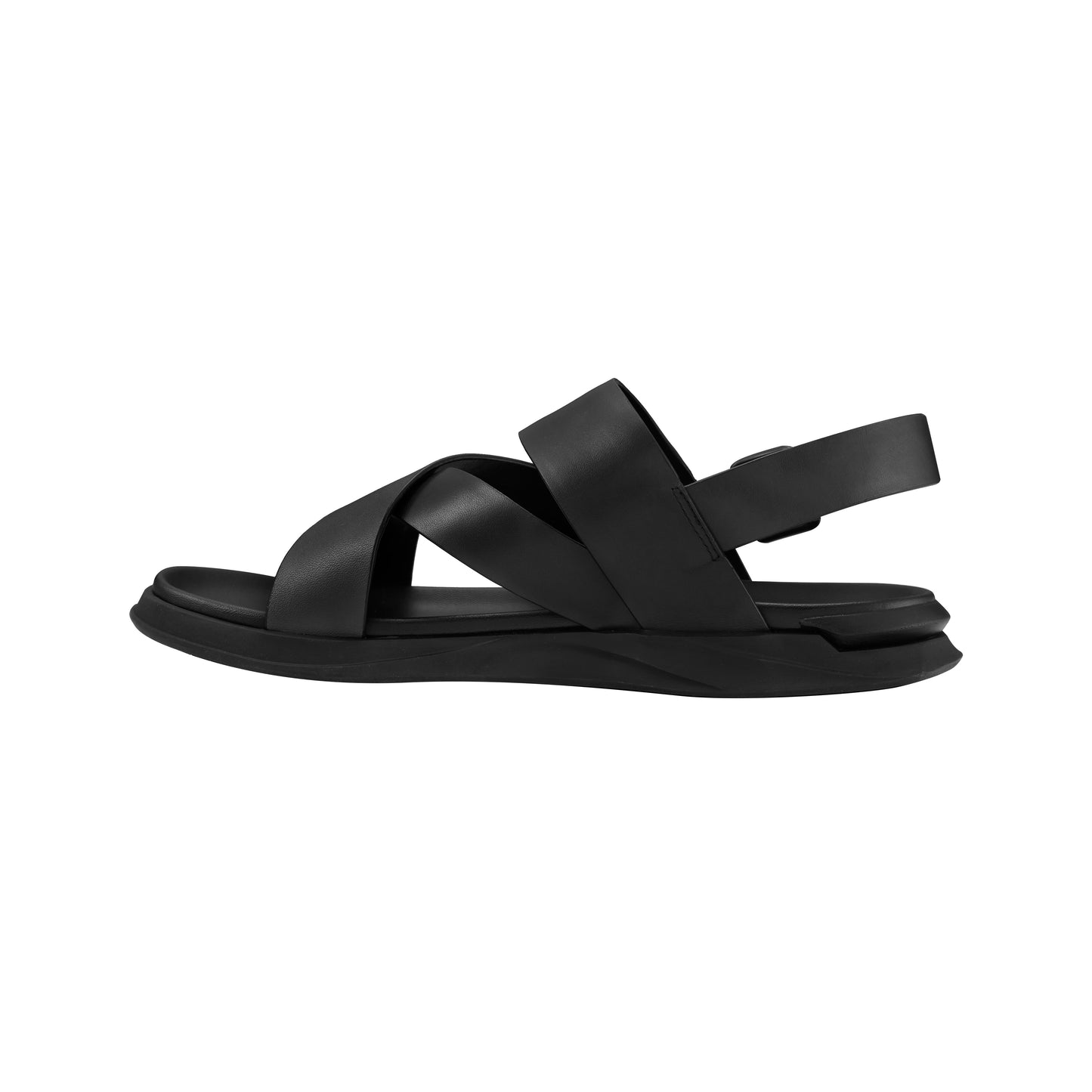 EATON SLINGBACK LEATHER SANDAL BLACK