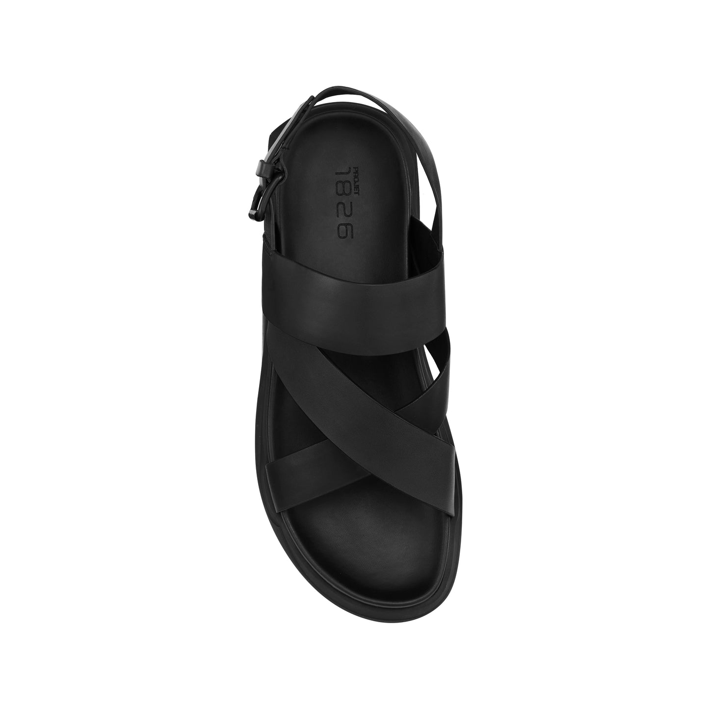 EATON SLINGBACK LEATHER SANDAL BLACK