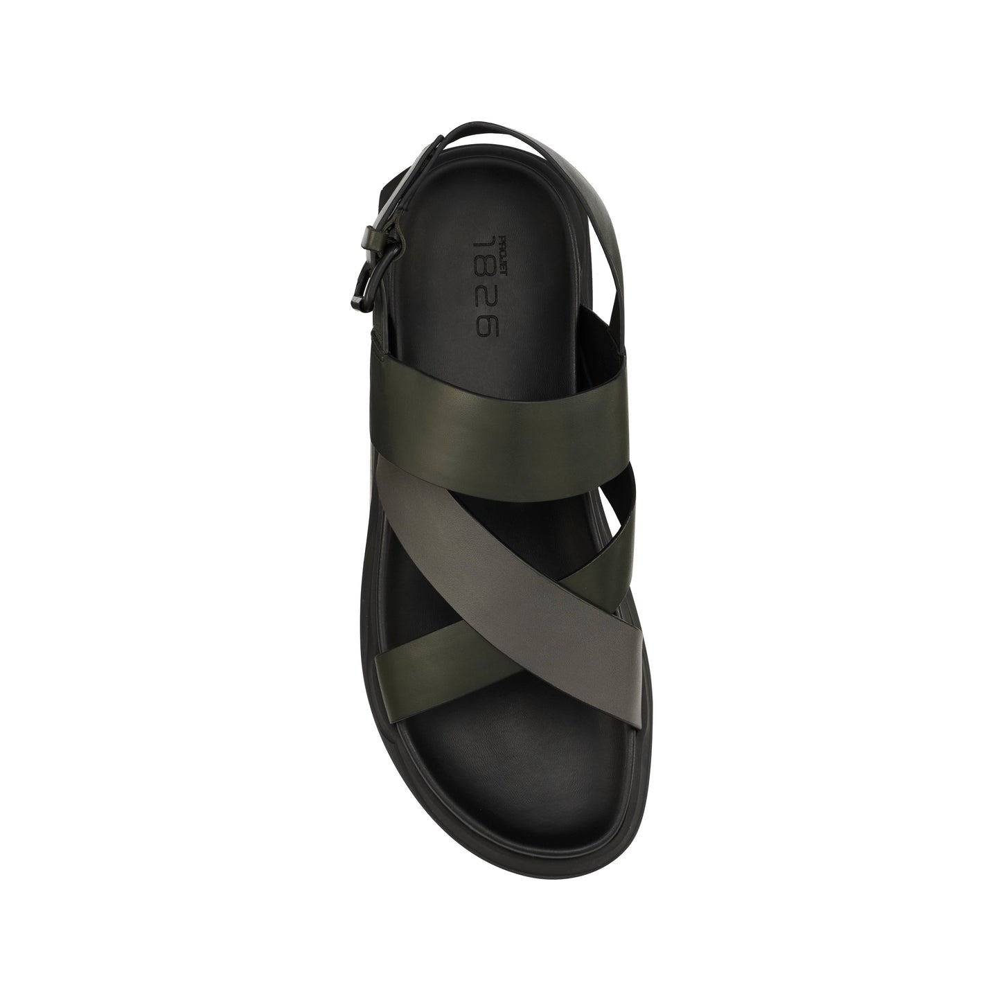 EATON SLINGBACK LEATHER SANDAL GREEN