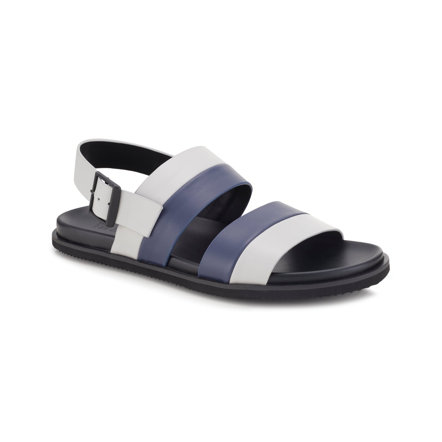 ETIENNE BACK SLING LEATHER SANDAL BLUE/GREY