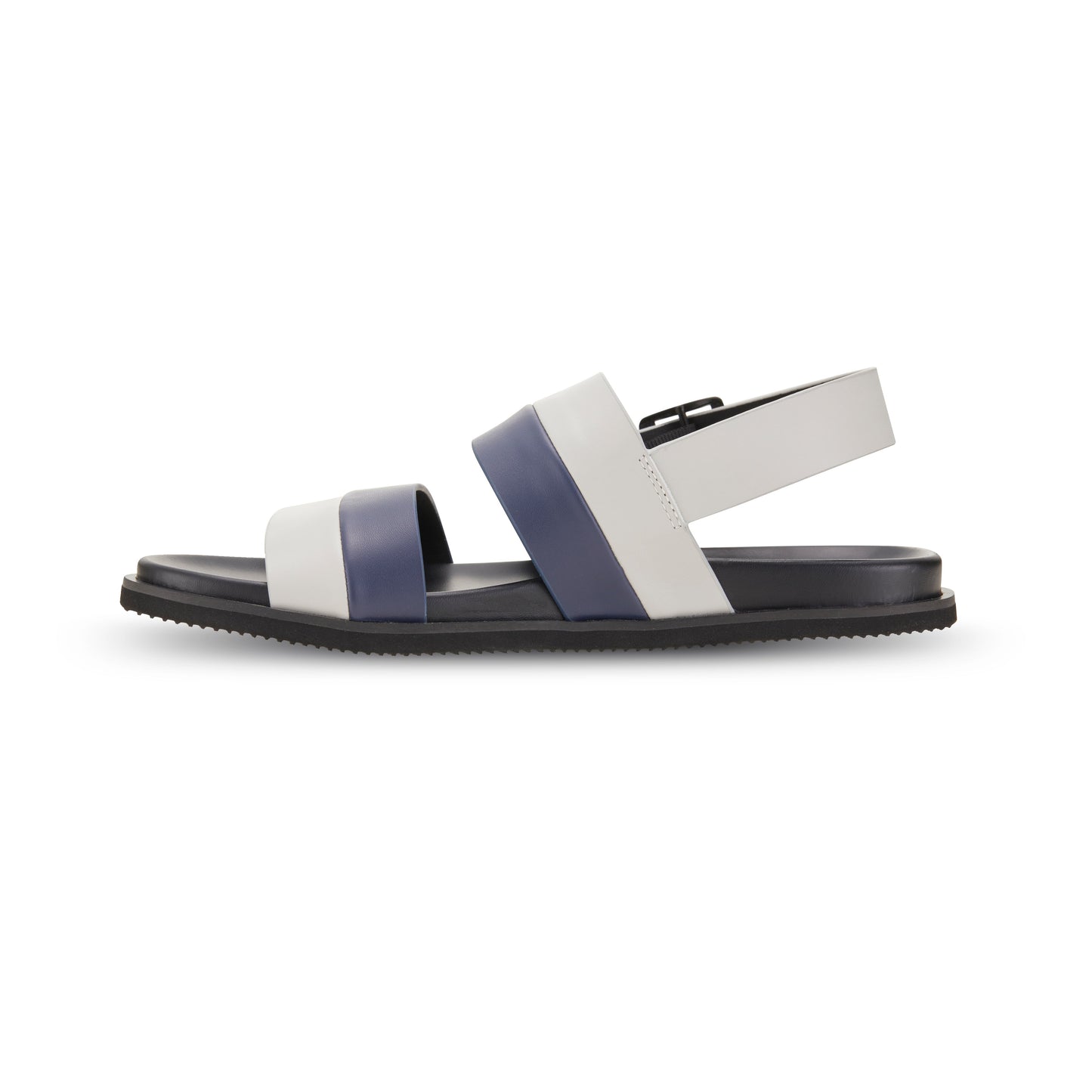 ETIENNE BACK SLING LEATHER SANDAL BLUE/GREY