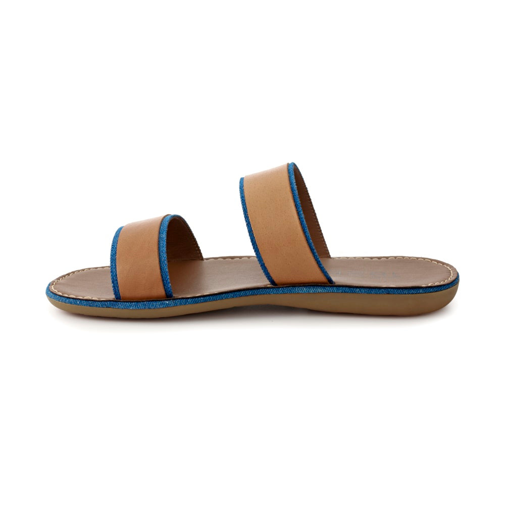 ANOD LEATHER SLIPPER LIGHT BROWN