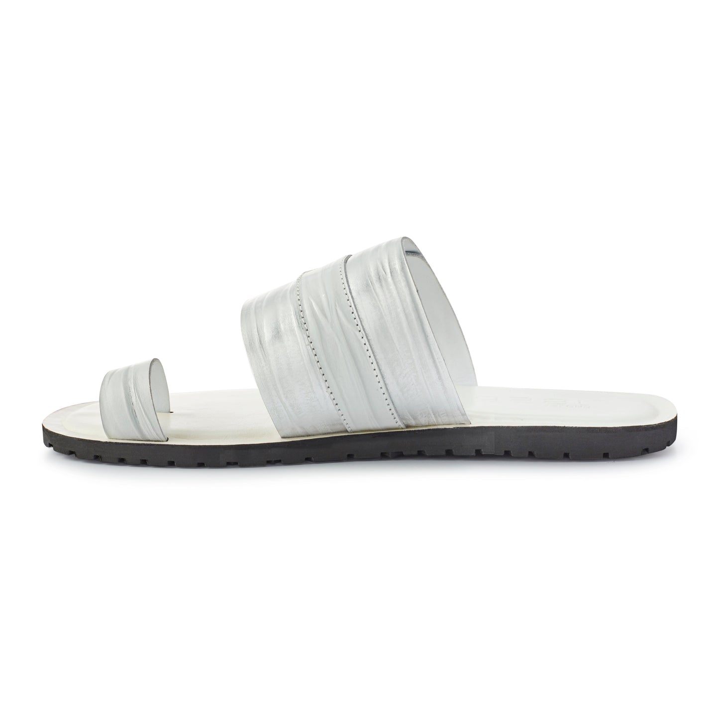 CORTEZ SLIP ON LEATHER SANDAL WHITE