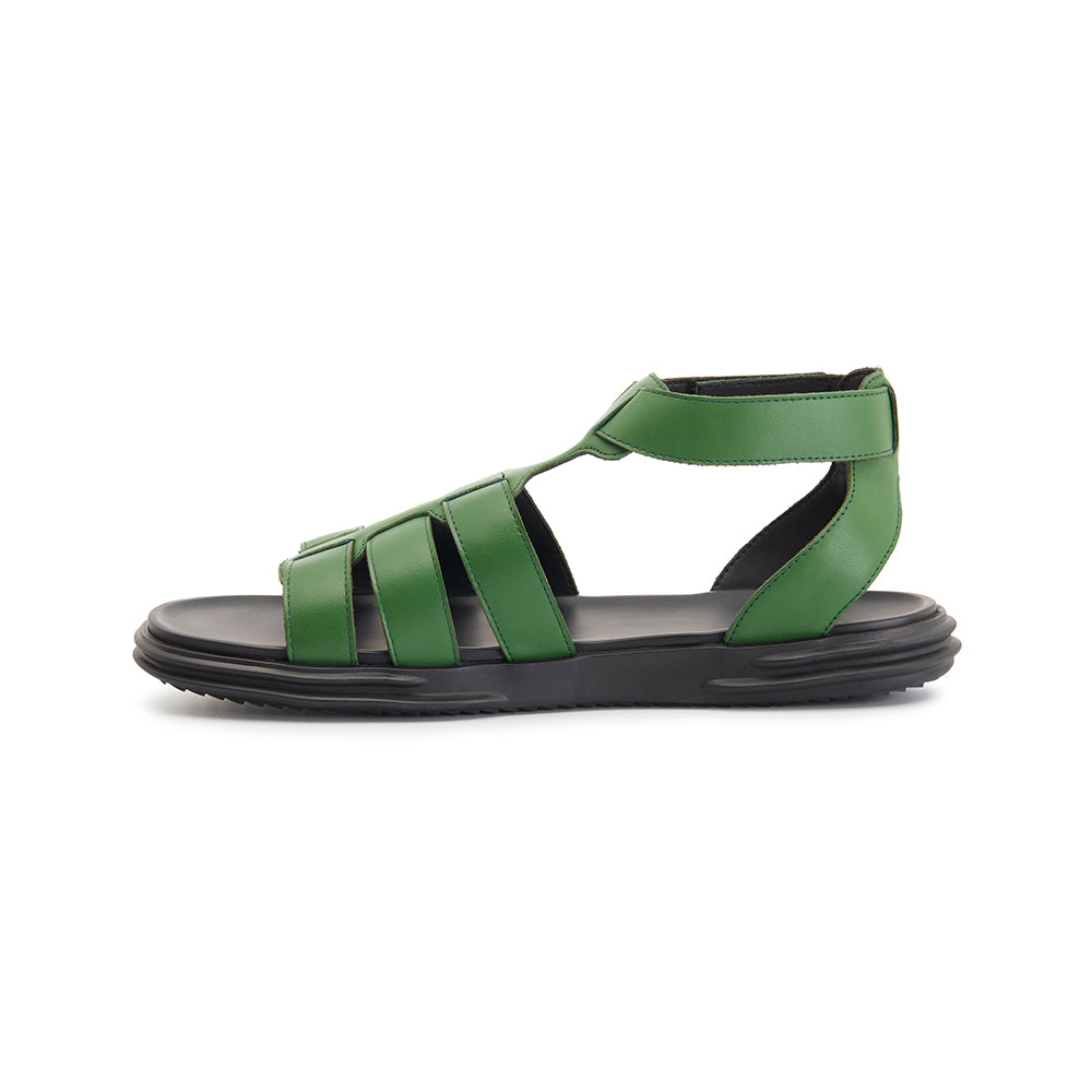 DANTON LEATHER SANDAL GREEN