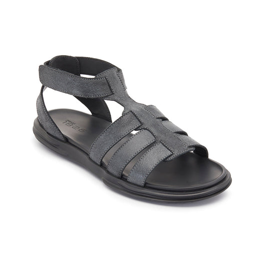 DANTON LEATHER SANDAL GREY