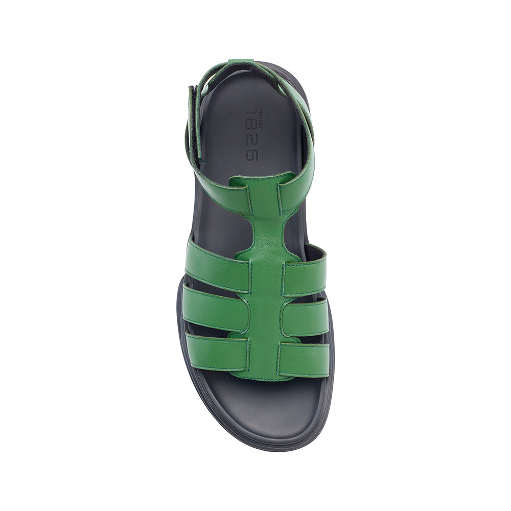 DANTON LEATHER SANDAL GREEN