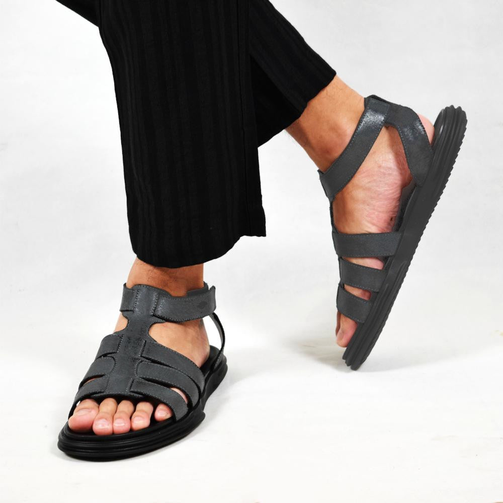 DANTON LEATHER SANDAL GREY