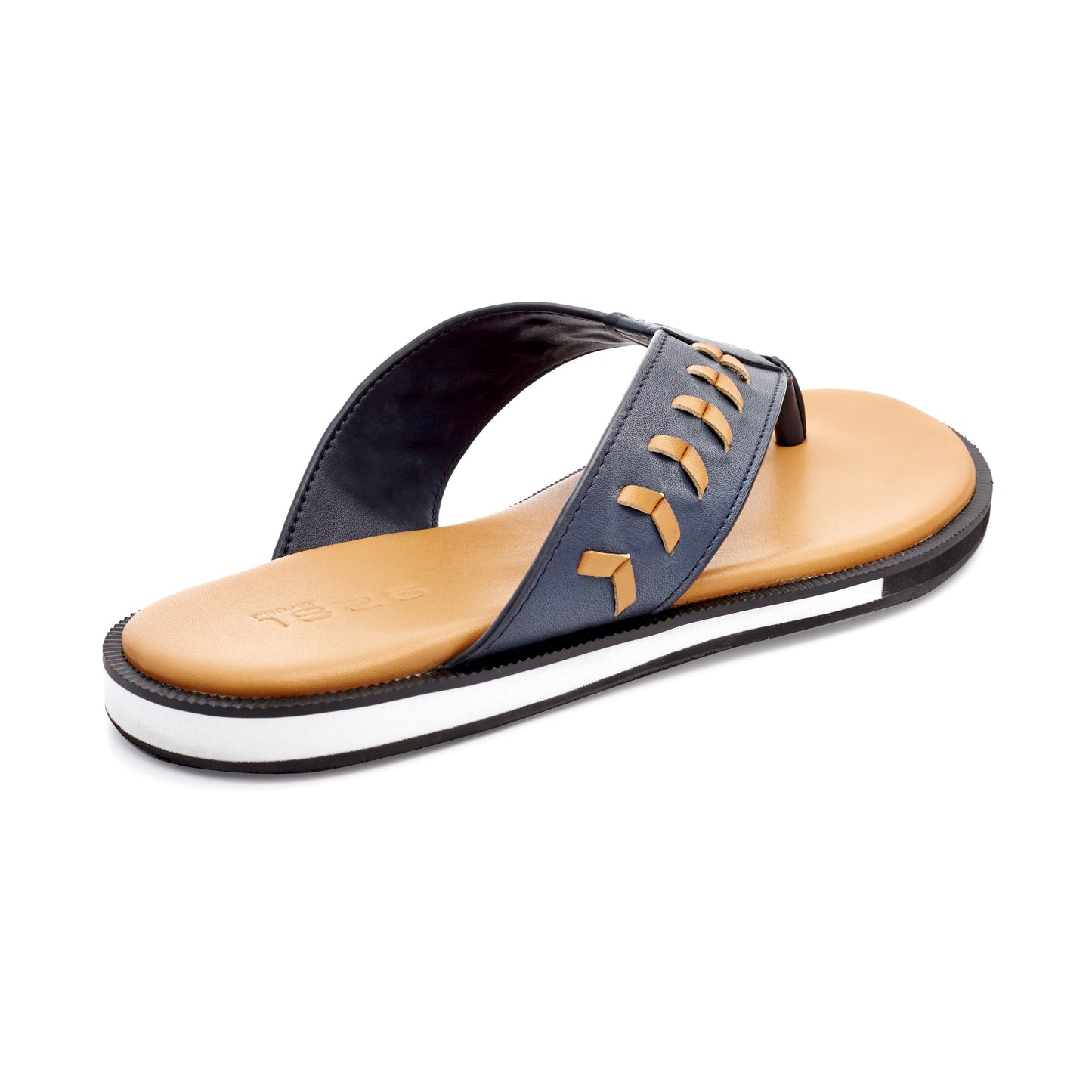 ACHEH THONG LEATHER SANDALS BLUE