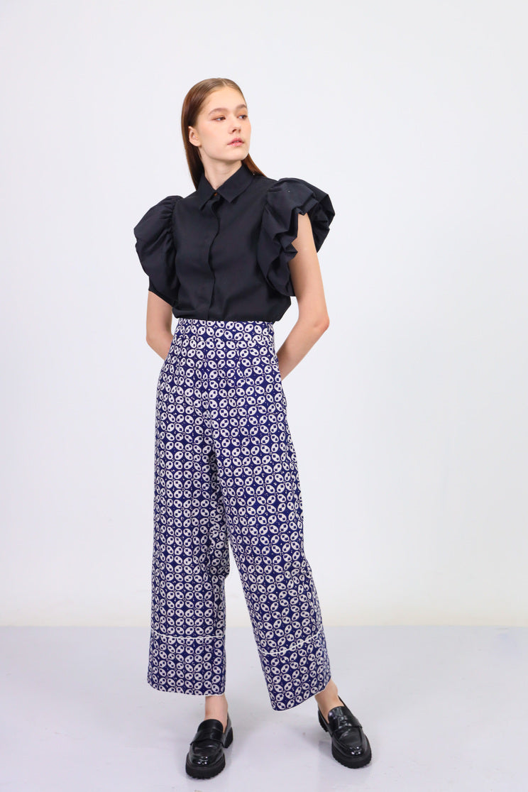 Asa Tailored Pants - Blue Cocoa