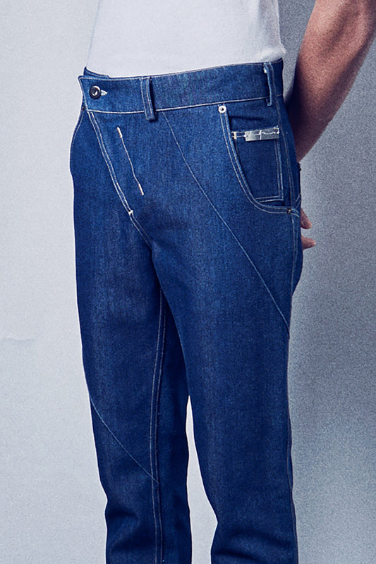 Shifted Denim Trouser