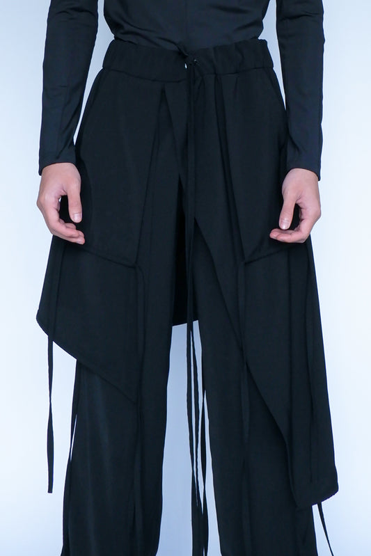 Multi Layer Straight-Cut Trousers