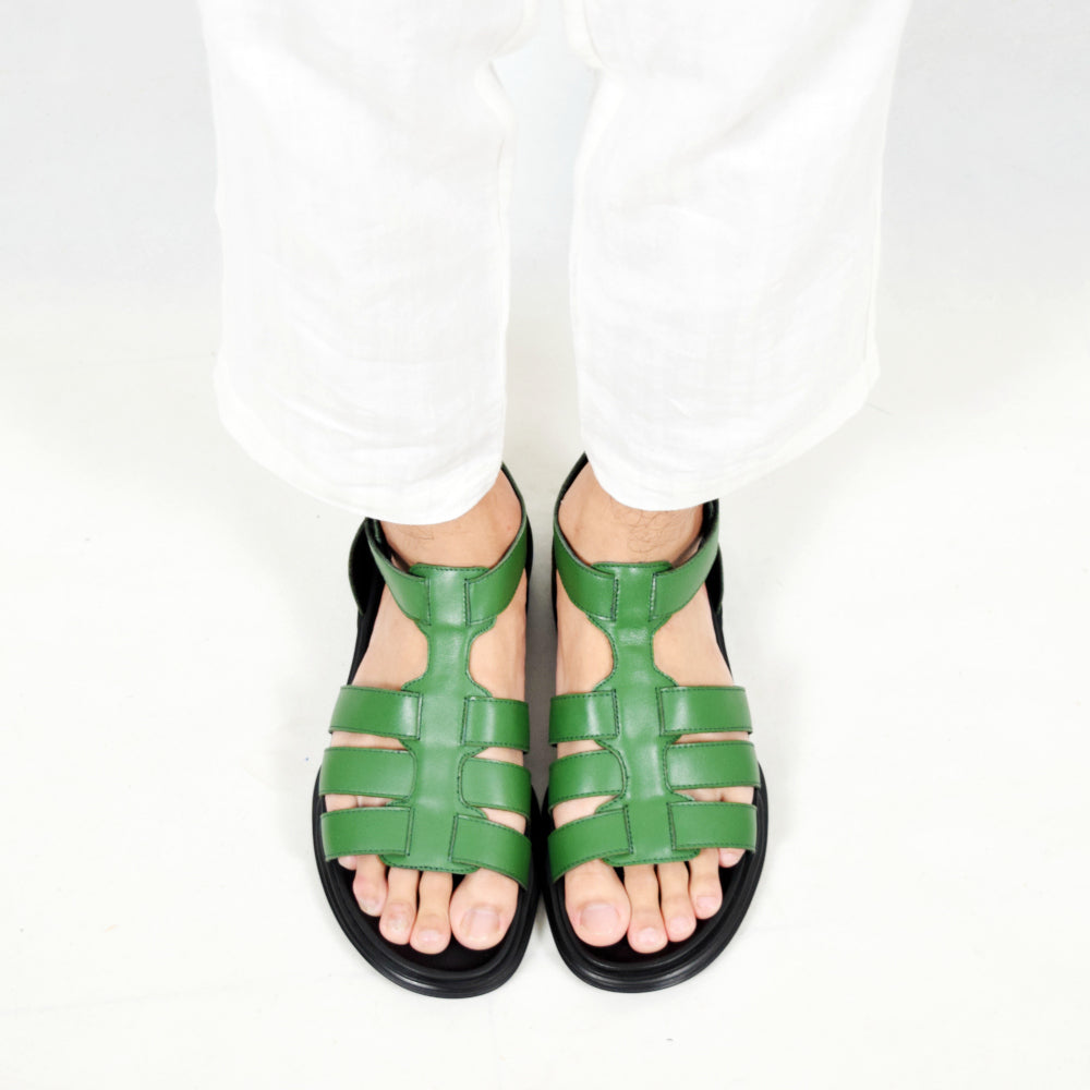 DANTON LEATHER SANDAL GREEN