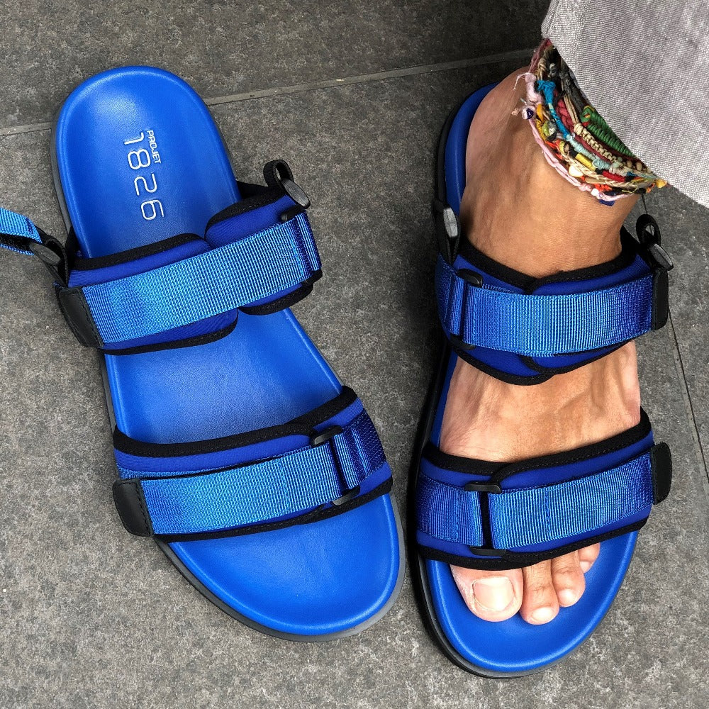 DARL BACK SLING SANDAL BLUE